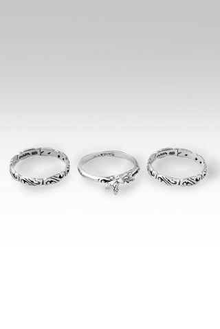 Faithful Flight Ring Set of 3™ in Bamboo - Stackable - only found at SARDA™