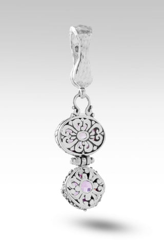 Faithful Friend Pendant™ in Cloud Pink Rose Quartz - Magnetic Enhancer Bail - only found at SARDA™