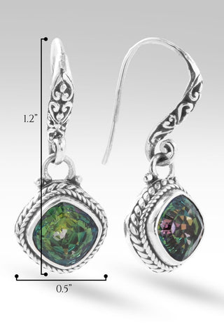 Faithful Heart Earrings™ in Odyssey Limelight™ Mystic Quartz - Lever Back - only found at SARDA™