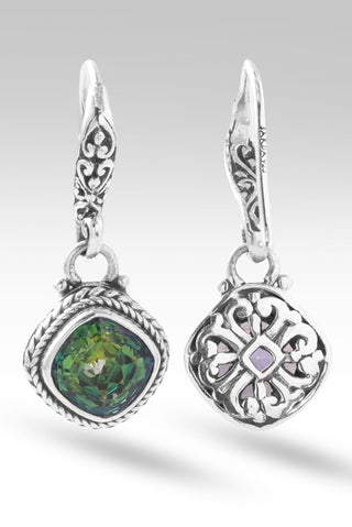 Faithful Heart Earrings™ in Odyssey Limelight™ Mystic Quartz - Lever Back - only found at SARDA™