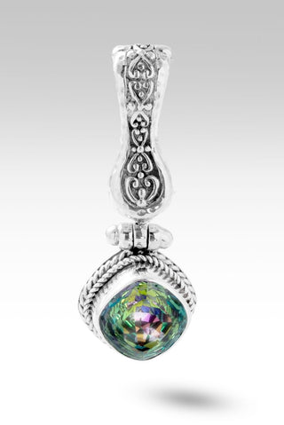 Faithful Heart Pendant™ in Odyssey Limelight™ Mystic Quartz - Magnetic Enhancer Bail - only found at SARDA™