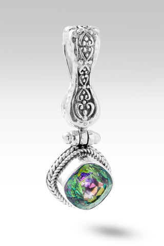 Faithful Heart Pendant™ in Odyssey Limelight™ Mystic Quartz - Magnetic Enhancer Bail - only found at SARDA™