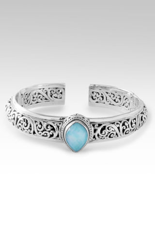 Faithful Walk Cuff™ in Mexican Turquoise Mother of Pearl Quartz - Cuff - only found at SARDA™