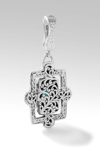 Faithful Walk Pendant™ in Mexican Turquoise Mother of Pearl Quartz - Magnetic Enhancer Bail - only found at SARDA™