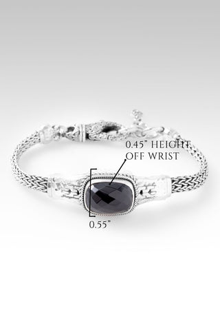 Fear Not Bracelet™ in Black Spinel - Single Stone - only found at SARDA™