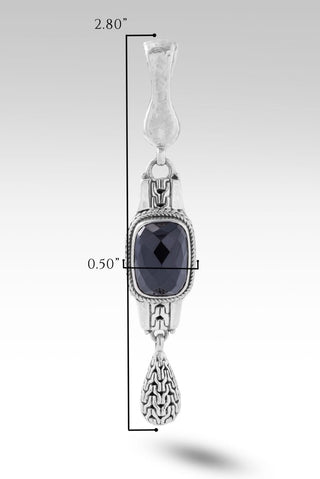 Fear Not Pendant™ in Black Spinel - Magnetic Enhancer Bail - only found at SARDA™