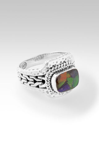 Fear Not Ring™ in Ammolite Triplet - Dinner - only found at SARDA™