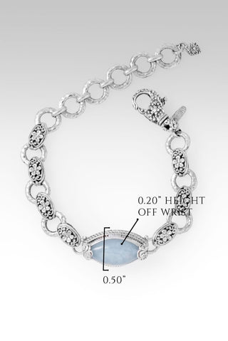 Flowering Resilience Bracelet™ in Aquamarine - Single Stone - only found at SARDA™