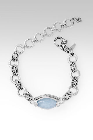 Flowering Resilience Bracelet™ in Aquamarine - Single Stone - only found at SARDA™