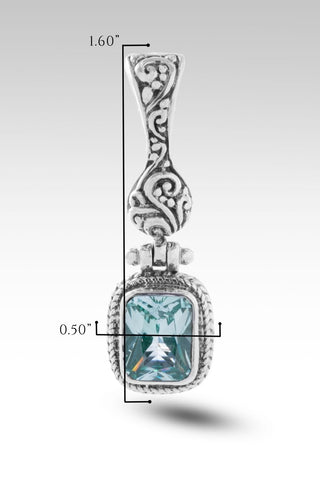 Forever Happy Pendant™ in Paraiba Lab Created Spinel - Magnetic Enhancer Bail - only found at SARDA™