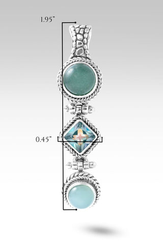 Forgiveness Heals Pendant™ in Aventurine - Magnetic Enhancer Bail - only found at SARDA™