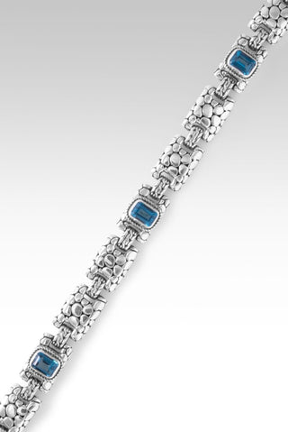 Fountain of Blessings Bracelet™ in London Blue Topaz - Single Stone - only found at SARDA™