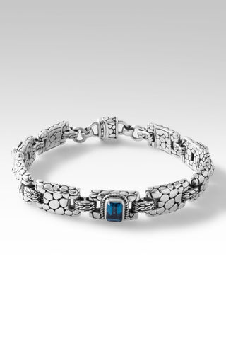 Fountain of Blessings Bracelet™ in London Blue Topaz - Single Stone - only found at SARDA™