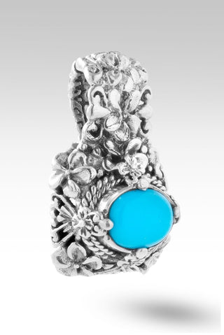 Garden Dreams Pendant™ in Sleeping Beauty Turquoise - Magnetic Enhancer Bail - only found at SARDA™