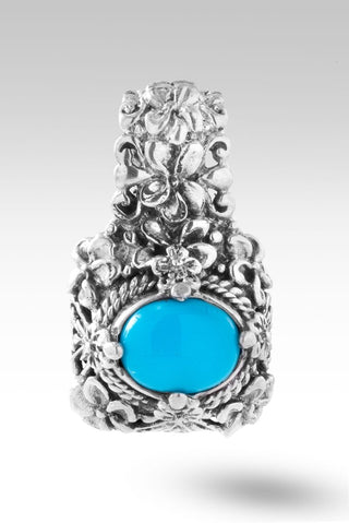 Garden Dreams Pendant™ in Sleeping Beauty Turquoise - Magnetic Enhancer Bail - only found at SARDA™