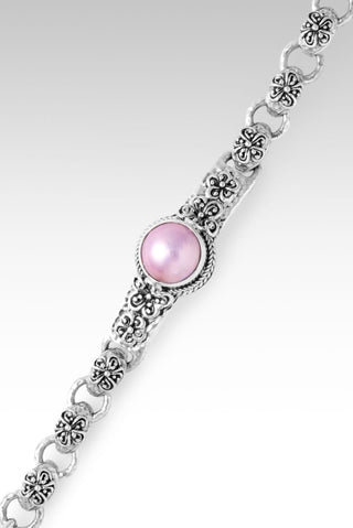 Garden Grace Bracelet™ in Pink Mabe Pearl - Single Stone - only found at SARDA™