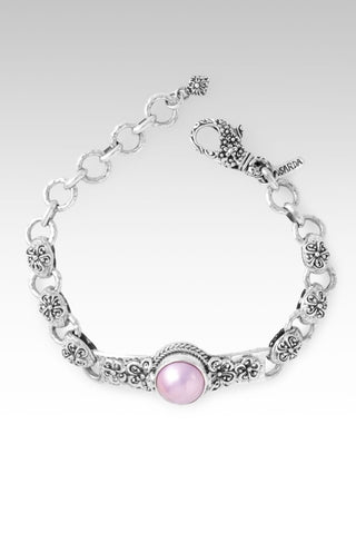 Garden Grace Bracelet™ in Pink Mabe Pearl - Single Stone - only found at SARDA™