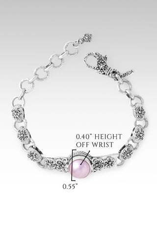 Garden Grace Bracelet™ in Pink Mabe Pearl - Single Stone - only found at SARDA™