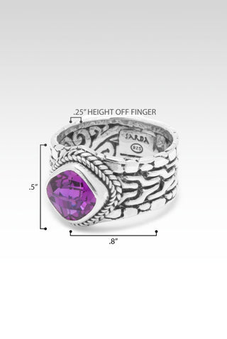 Generosity Prospers Ring II™ in Magenta Lab Created Sapphire - Dinner - only found at SARDA™