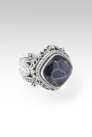 Gentle and Humble in Heart Ring™ in Black Indonesian Coral - Multi Stone - only found at SARDA™