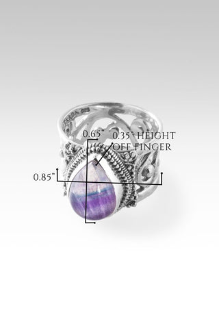 Gladness of Heart Ring™ in Rainbow Fluorite - Statement - only found at SARDA™