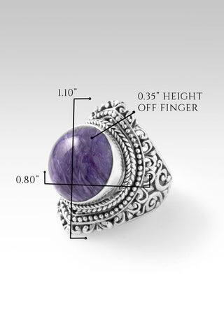 Glory Everywhere Ring™ in Charoite - Statement - only found at SARDA™