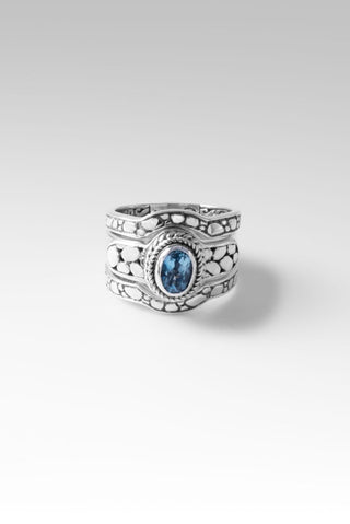 Glory Ring Set of 3™ in Santa Maria Aquamarine - Presale - only found at SARDA™