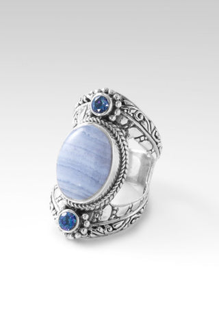 God's Promise Ring™ in Blue Lace Agate - Statement - only found at SARDA™