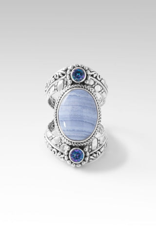 God's Promise Ring™ in Blue Lace Agate - Statement - only found at SARDA™