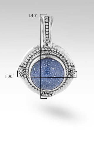 Good Hope Pendant™ in Blue Sponge Coral - Magnetic Enhancer Bail - only found at SARDA™