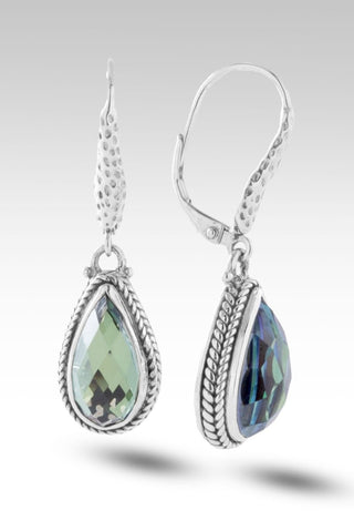 Good Nature Earrings™ in Chrome Chameleon™ Mystic Quartz - Lever Back - only found at SARDA™