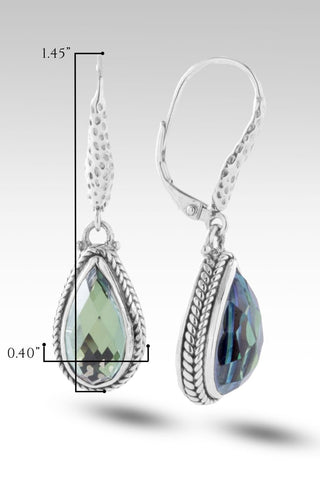 Good Nature Earrings™ in Chrome Chameleon™ Mystic Quartz - Lever Back - only found at SARDA™