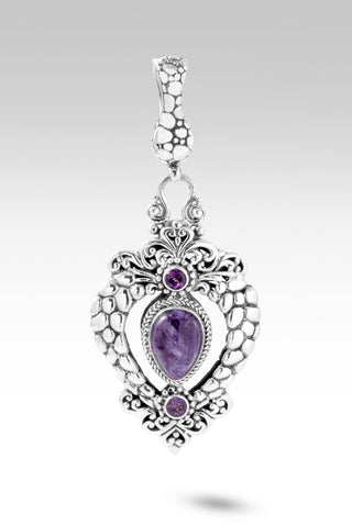 Goodness Follows Me Pendant™ in Charoite - Magnetic Enhancer Bail - only found at SARDA™