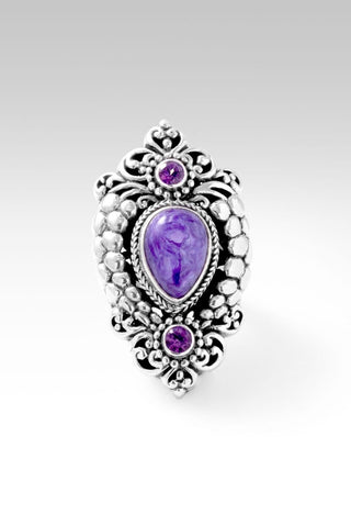 Goodness Follows Me Ring™ in Charoite - Statement - only found at SARDA™