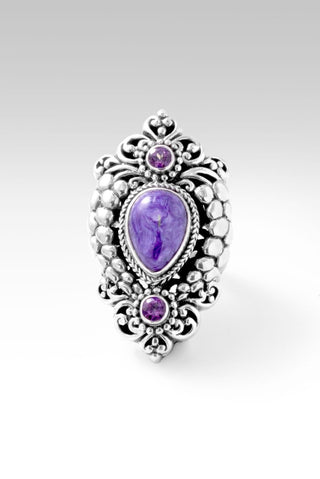 Goodness Follows Me Ring™ in Charoite - Statement - only found at SARDA™