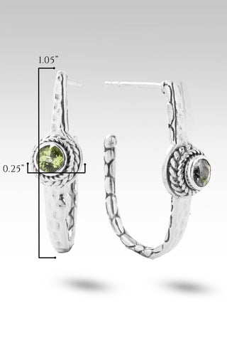 Grace Alone Hoops™ in Peridot - J - Hoop - only found at SARDA™