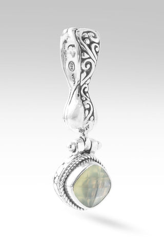 Grace Alone Pendant™ in Prehnite - Magnetic Enhancer Bail - only found at SARDA™