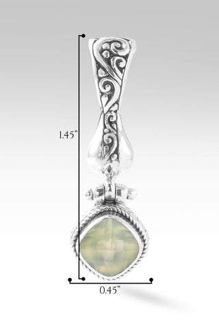 Grace Alone Pendant™ in Prehnite - Magnetic Enhancer Bail - only found at SARDA™