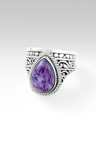 Grace is Waiting Ring™ in Charoite - Statement - only found at SARDA™