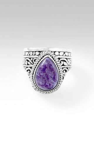 Grace is Waiting Ring™ in Charoite - Statement - only found at SARDA™