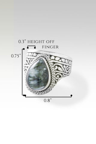 Grace is Waiting Ring™ in Seraphinite - Statement - only found at SARDA™