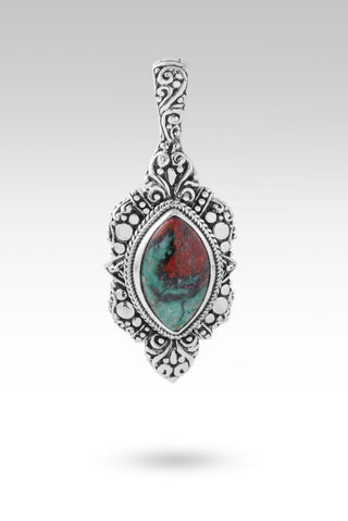 Grace & Mercy Pendant™ in Chrysocolla Sonora - Magnetic Enhancer Bail - only found at SARDA™