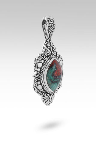 Grace & Mercy Pendant™ in Chrysocolla Sonora - Magnetic Enhancer Bail - only found at SARDA™