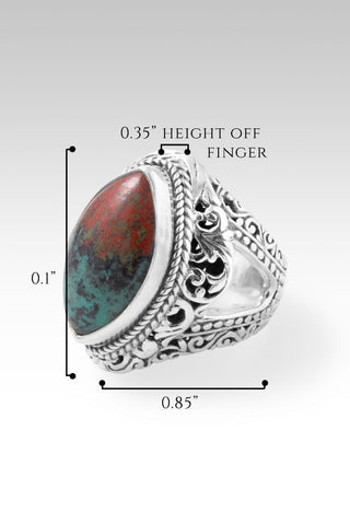 Grace & Mercy Ring™ in Chrysocolla Sonora - only found at SARDA™