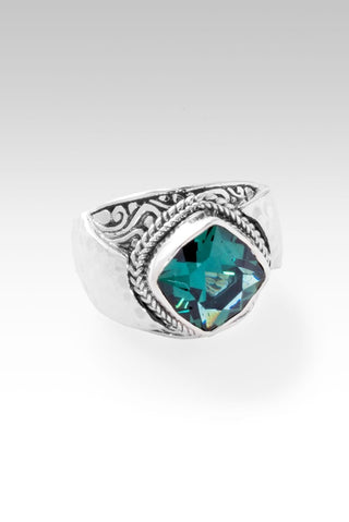 Grace Through Faith Ring II™ in Green Lab Created Quartz - Statement - only found at SARDA™