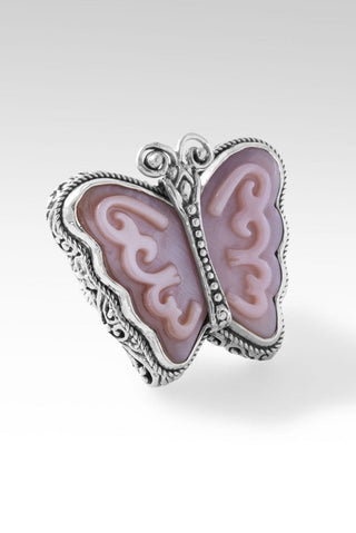 Graceful Evolution Ring™ in Pink Mother of Pearl Butterfly - Statement - only found at SARDA™