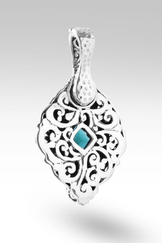 Graceful Presence Pendant™ in Green Lab Created Quartz - Magnetic Enhancer Bail - only found at SARDA™