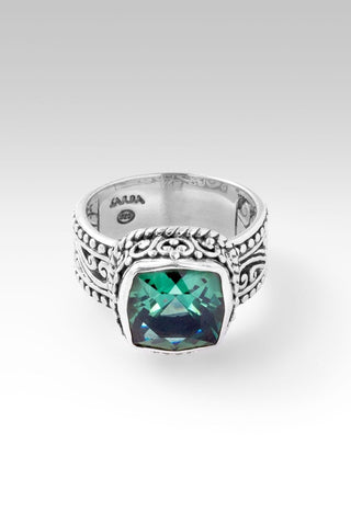 Graceful Presence Ring™ in Green Lab Created Quartz - Dinner - only found at SARDA™