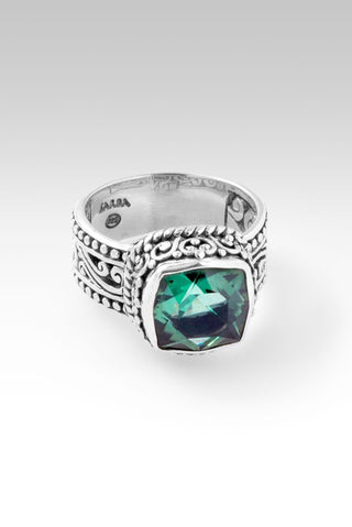 Graceful Presence Ring™ in Green Lab Created Quartz - Dinner - only found at SARDA™