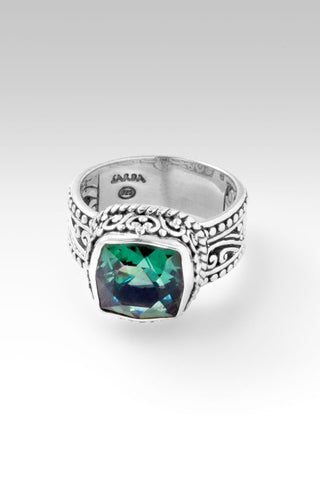 Graceful Presence Ring™ in Green Lab Created Quartz - Dinner - only found at SARDA™